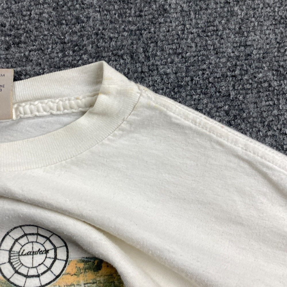 Vintage Aeropostale Shirt Men's Large White Graphic Crew Neck 100% Cotton USA - Picture 12 of 14